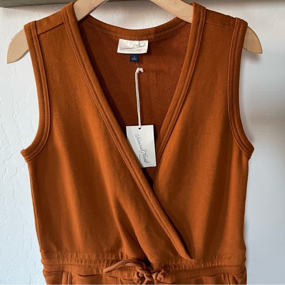 Universal Thread Rust/Bronze Sweater Romper, Drawstring Detail, Size Small•••NWT - Picture 5 of 16